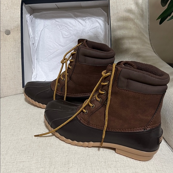 Nautica Men's Dark Brown Rain Boots - Picture 2 of 5